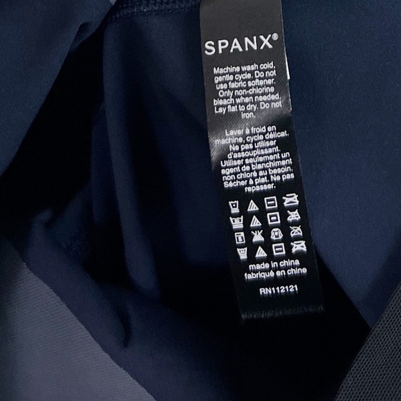 NWT Spanx Mesh Contour High Rise Pull On Shaping Leggings in Lapis Night - Picture 7 of 10